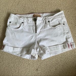 White Denim Shorts